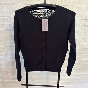Brand New - Never worn with tags Sparrow Cardigan with detail on back (Black)